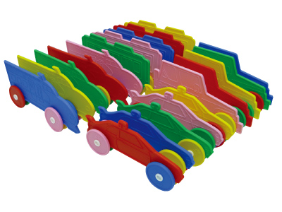 ホックブロック　乗り物セット